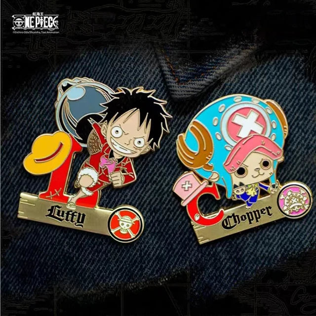 One Piece Whole Cake Island Anime Metal Badge Collection - Random Character Blind Box for Fans, Collectors & Gift Giving