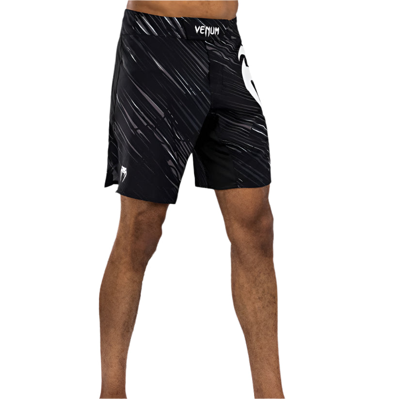 VENUM Rapid Light Black Storm MMA Shorts - Breathable & Flexible for Training, Boxing & MMA Fighting - Perfect for Gym Workouts & Combat Sports