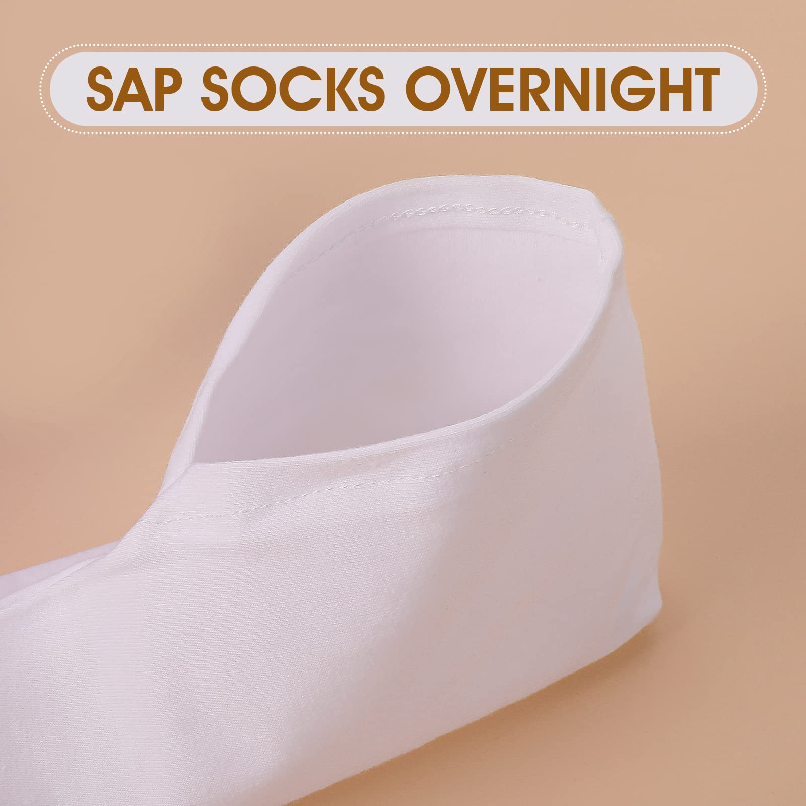 Moisturizing Socks for Dry Feet - 6 Pairs, Spa & Cracked Heel Repair for Women & Men - Perfect for Overnight Foot Care