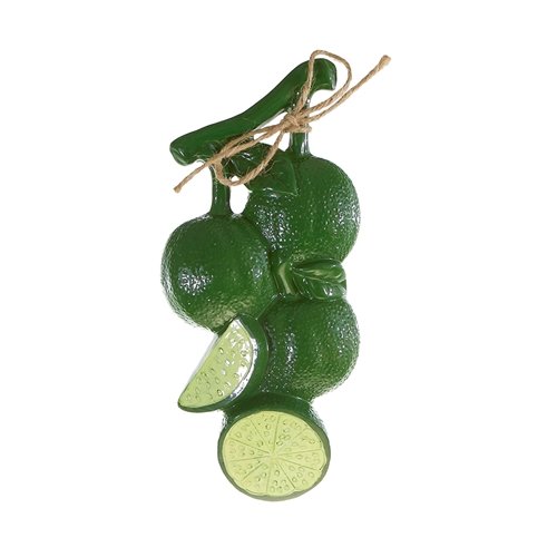 Premium Double Fruit Plaques in Poly Resin - Set of 24 Lime Green Decorative Fruits for Home, Kitchen, and Party Decor | Durable & Stylish Table Centerpieces