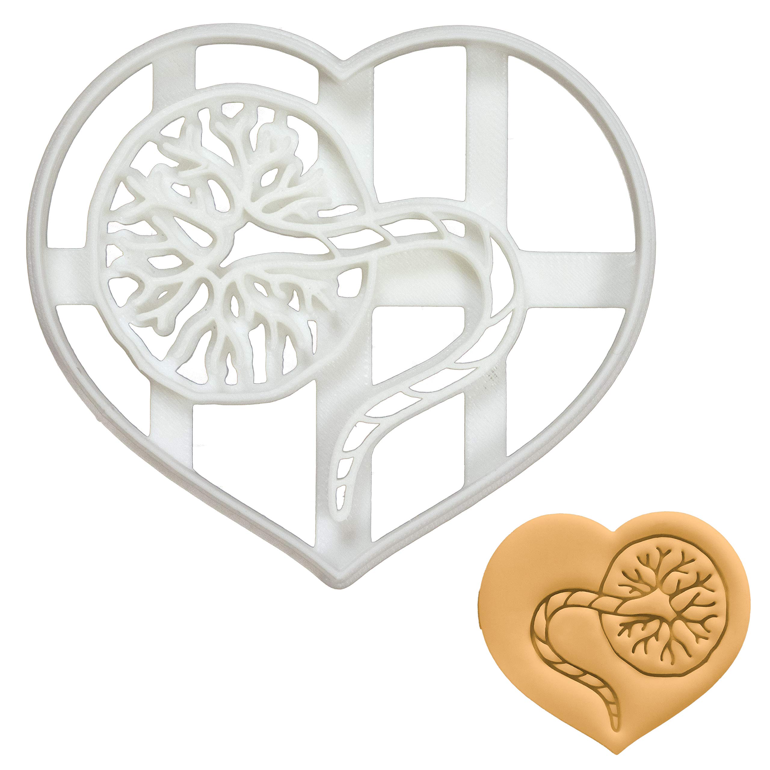 Placenta-Shaped Cookie Cutter - 1 Piece Stainless Steel Baking Tool for Unique Cookies | Perfect for Halloween, Baby Showers & Medical Theme Parties - Bakerlogy