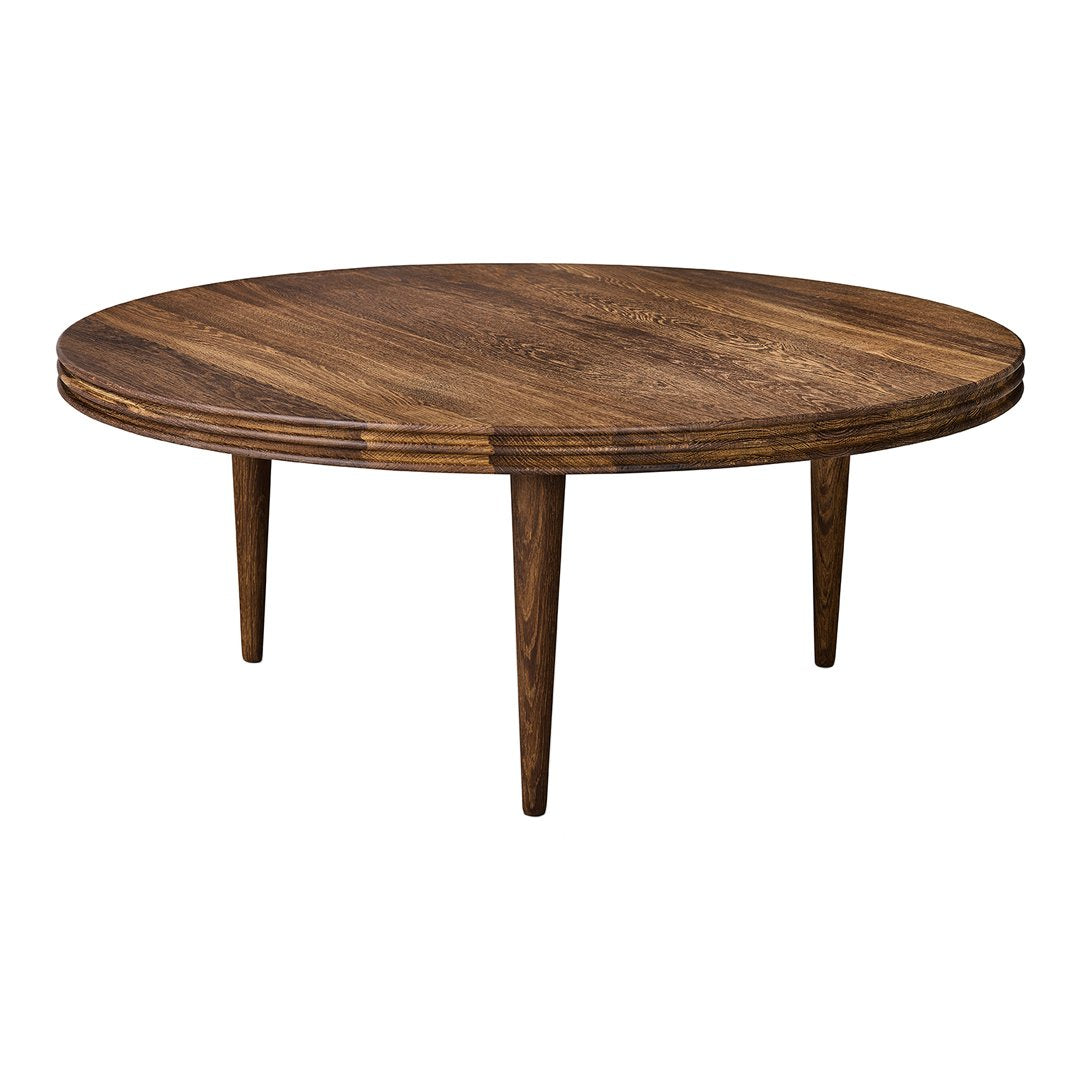 Modern Wooden Groove Coffee Table - Mid-Century Style Living Room Center Table with Storage Shelf - Perfect for Small Spaces, Apartments & Cozy Home Decor