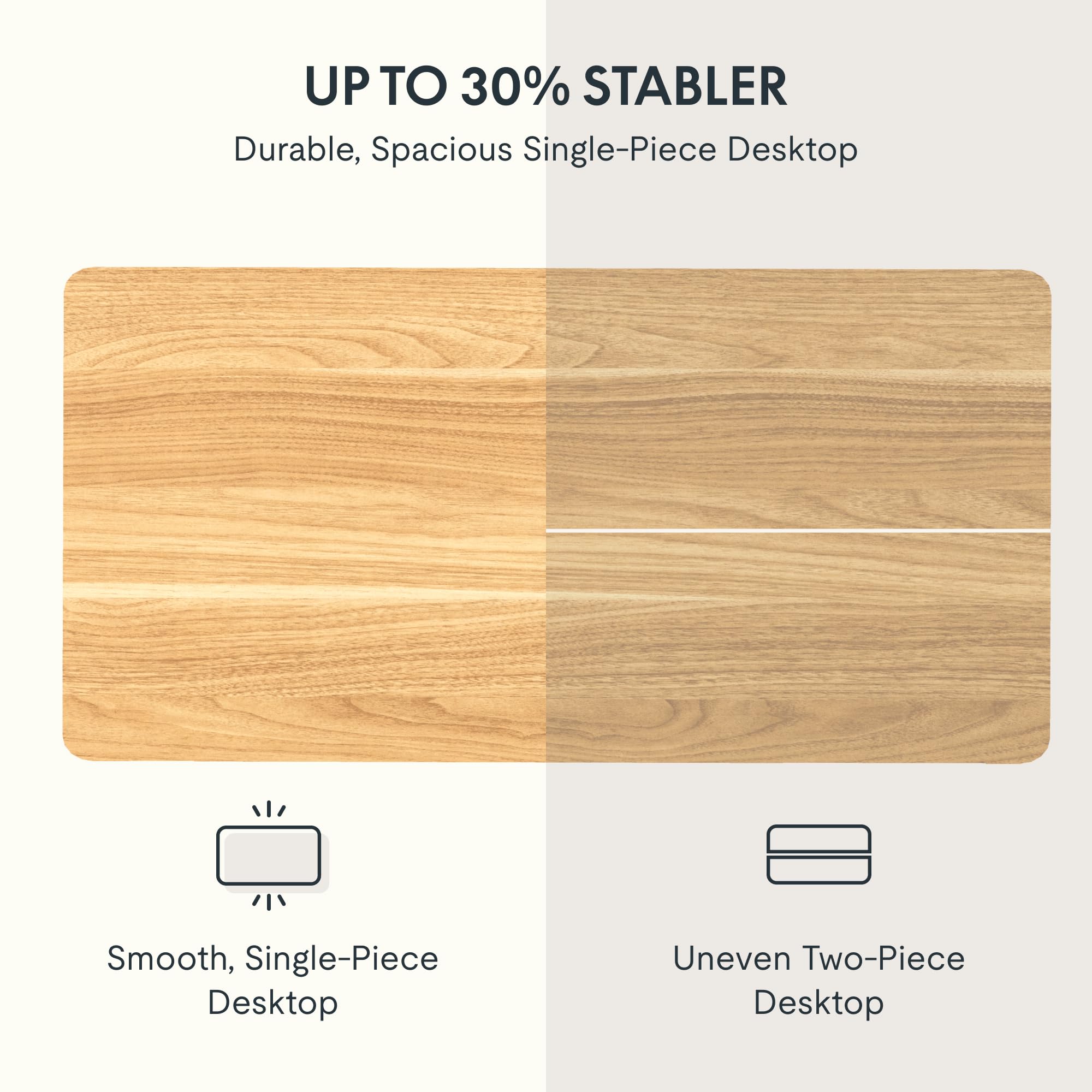 FlexiSpot EN2 Electric Standing Desk - 55 x 28 Inch Height Adjustable Workstation with Built-in Power Strip & Cable Management (White Frame & Maple Top) - Perfect for Home Office, Gaming Setup & Workspace Ergonomics