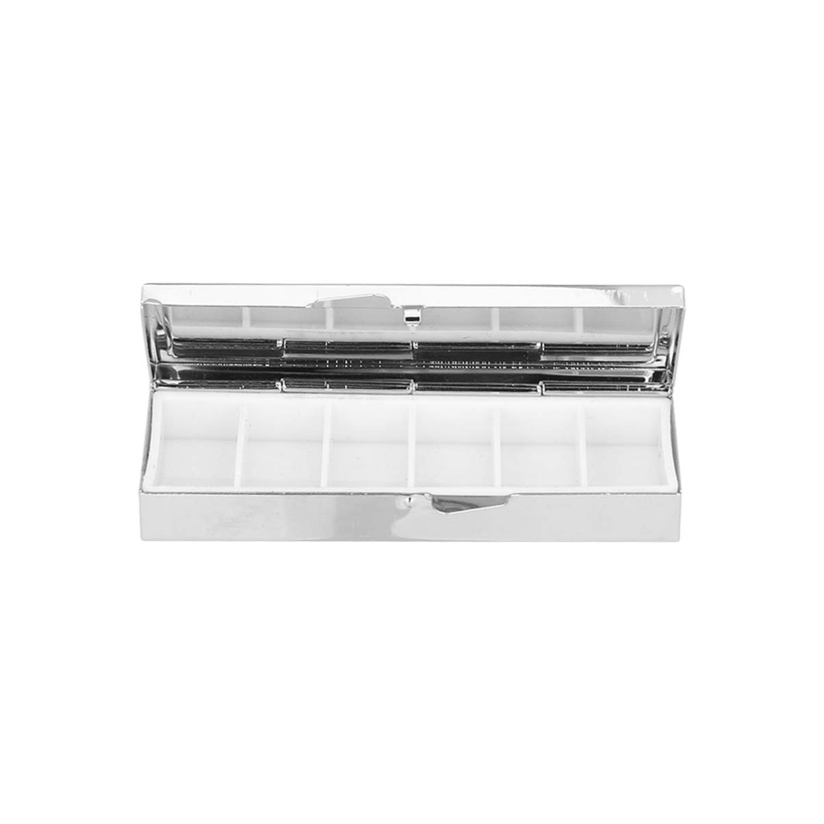 Healifty Stainless Steel Pill Organizer Box - Waterproof Weekly Pill Case Dispenser with Secure Lock - Perfect for Travel, Camping, Hiking & Daily Medication Storage