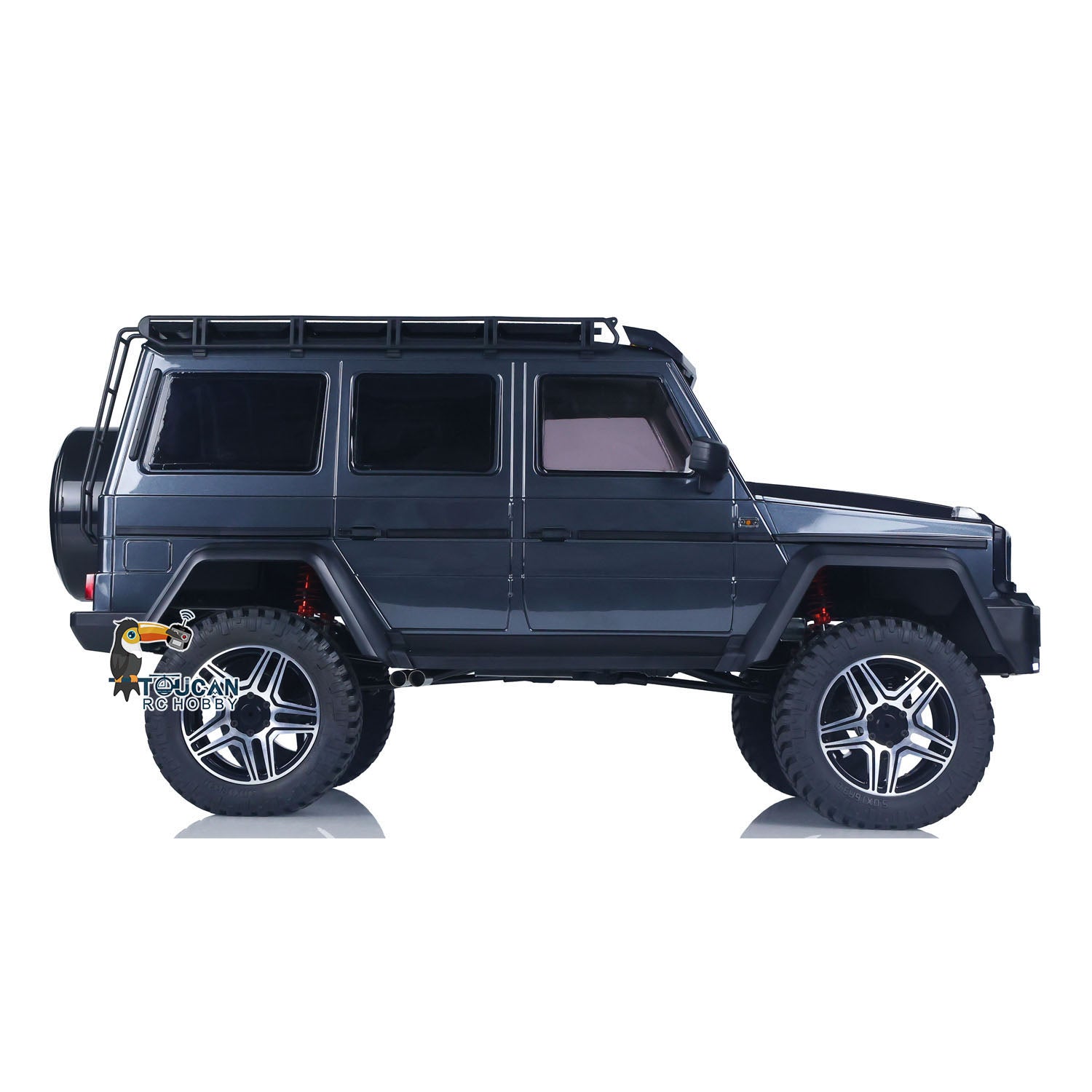 1/8 Scale TRACTION HOBBY RC Rock Crawler - KM5 Portal Axle Differential Lock 4WD Off-Road Truck with 2-Speed Gearbox & 775 Brushed Motor (PNP) - Perfect for Trail Crawling, Rock Racing and Outdoor Adventure