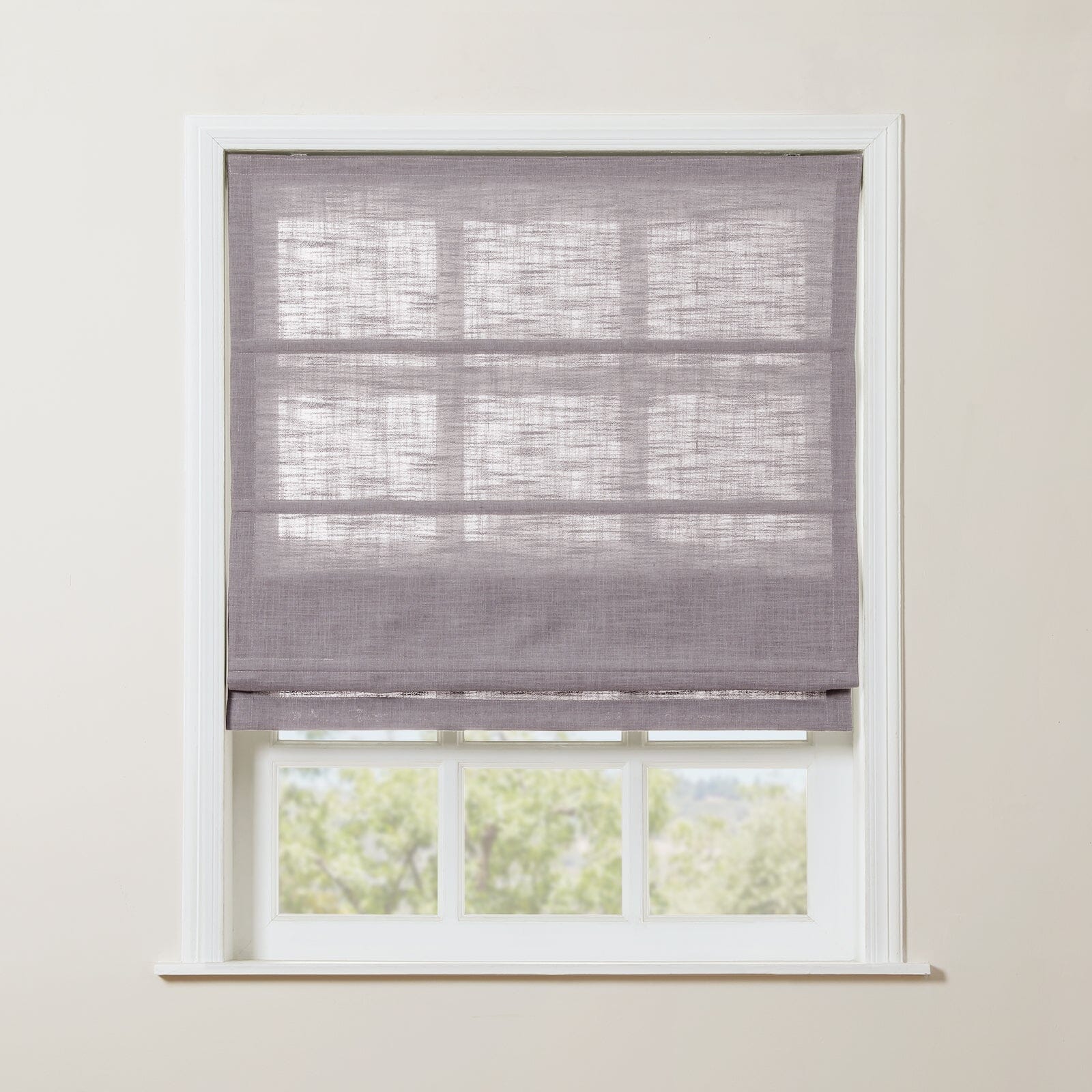 Linen Roman Shade Cordless Window Treatment - Blackout Custom Size for Living Room & Bedroom | Home Decor & Light Control Solution