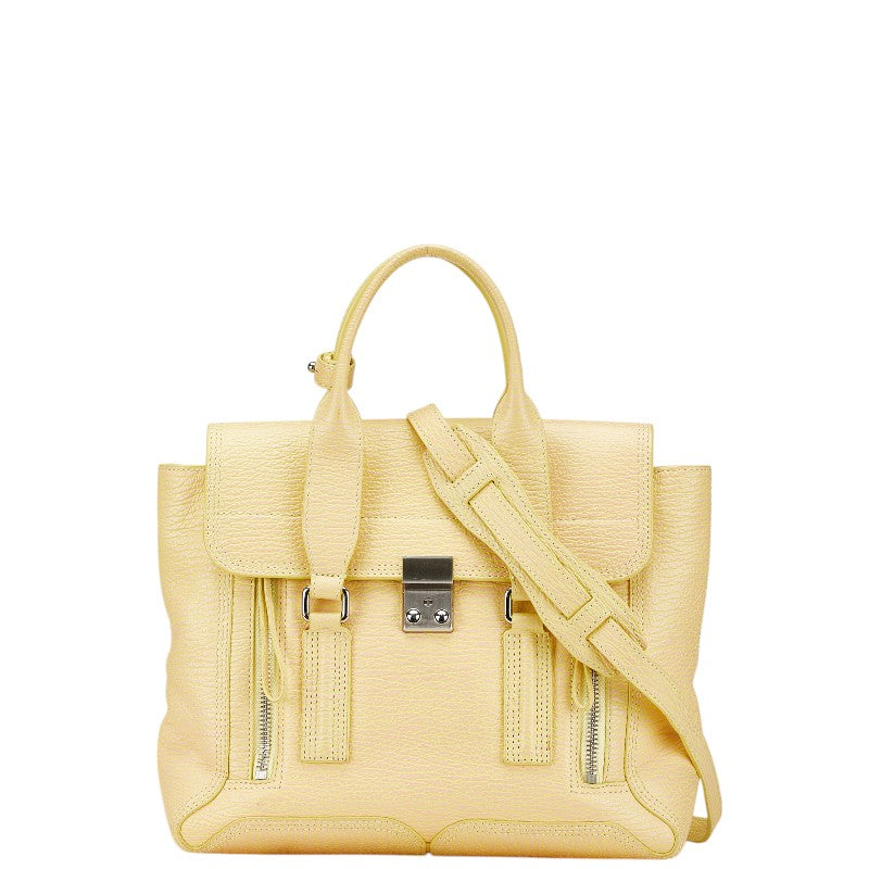 3.1 Phillip Lim Genuine Leather Pashli Medium Satchel - Two-Way Handbag for Women, Perfect for Work, Travel & Everyday Use