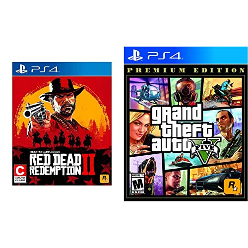 Red Dead Redemption 2 PS4 Game & V Premium Edition - Open World Western Action Adventure for PlayStation 4 | Perfect for Western Fans & Story-Driven Gamers