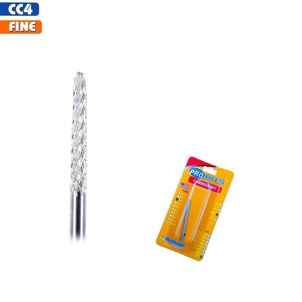 Professional Medicool Silver Carbide Nail Cleaner & Cuticle Tool - Under Nail File, Shaper & Grooming Kit (5CC4M-DMD) | Perfect for Manicures, Pedicures & At-Home Nail Care