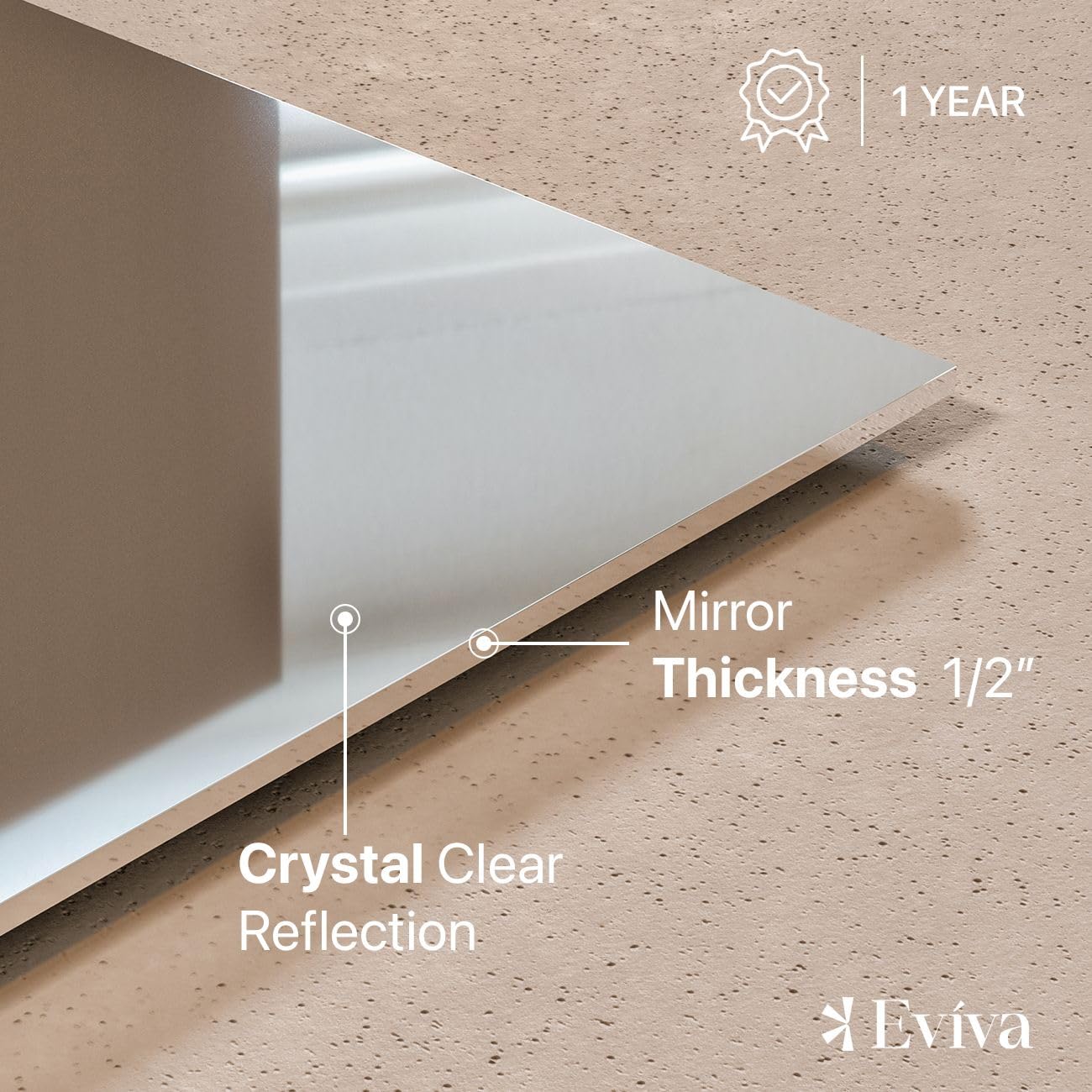Eviva Frameless Full Length Mirror 55