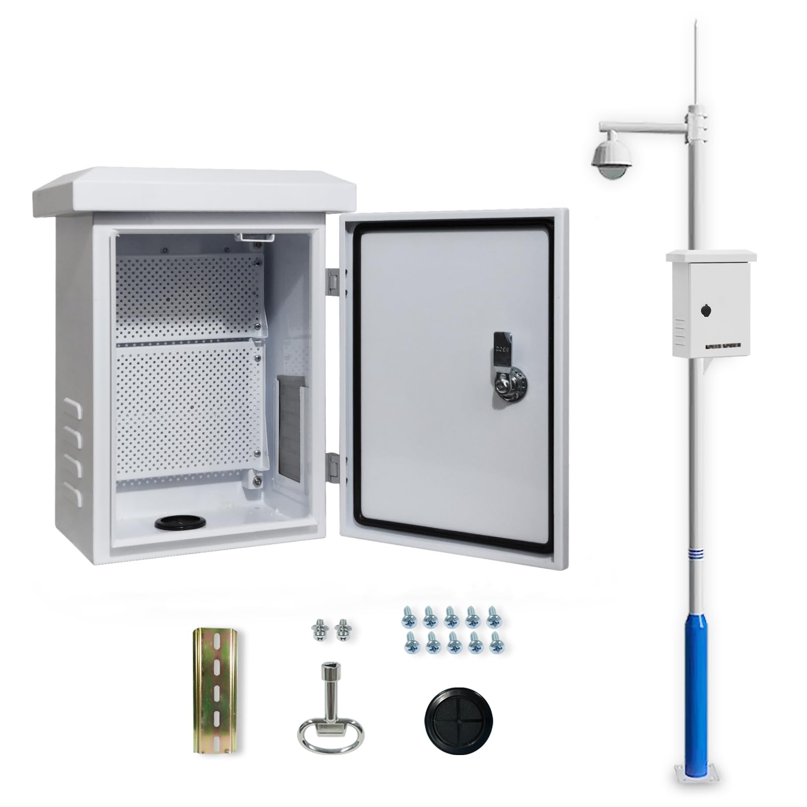 NEMA Outdoor Electrical Enclosure Box - Weatherproof IP Rated Vented Case for Outdoor Electronics (11.8