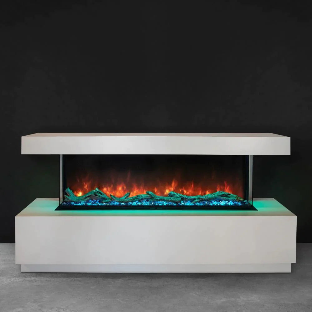 Modern Flames Landscape Pro 120 Inch Slim Series Electric Fireplace - Ultra-Thin Wall Mounted Fireplace with Realistic LED Flames - Perfect for Living Room, Bedroom & Home Theater Ambiance (Model LPM 12016)