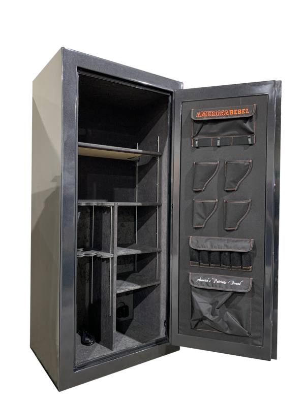 American Rebel PT 20 Patriot 20 Gun Safe with Digital Lock - Secure Firearm Storage for Home, Office & Vehicles | Heavy Duty Steel Construction & Biometric Entry