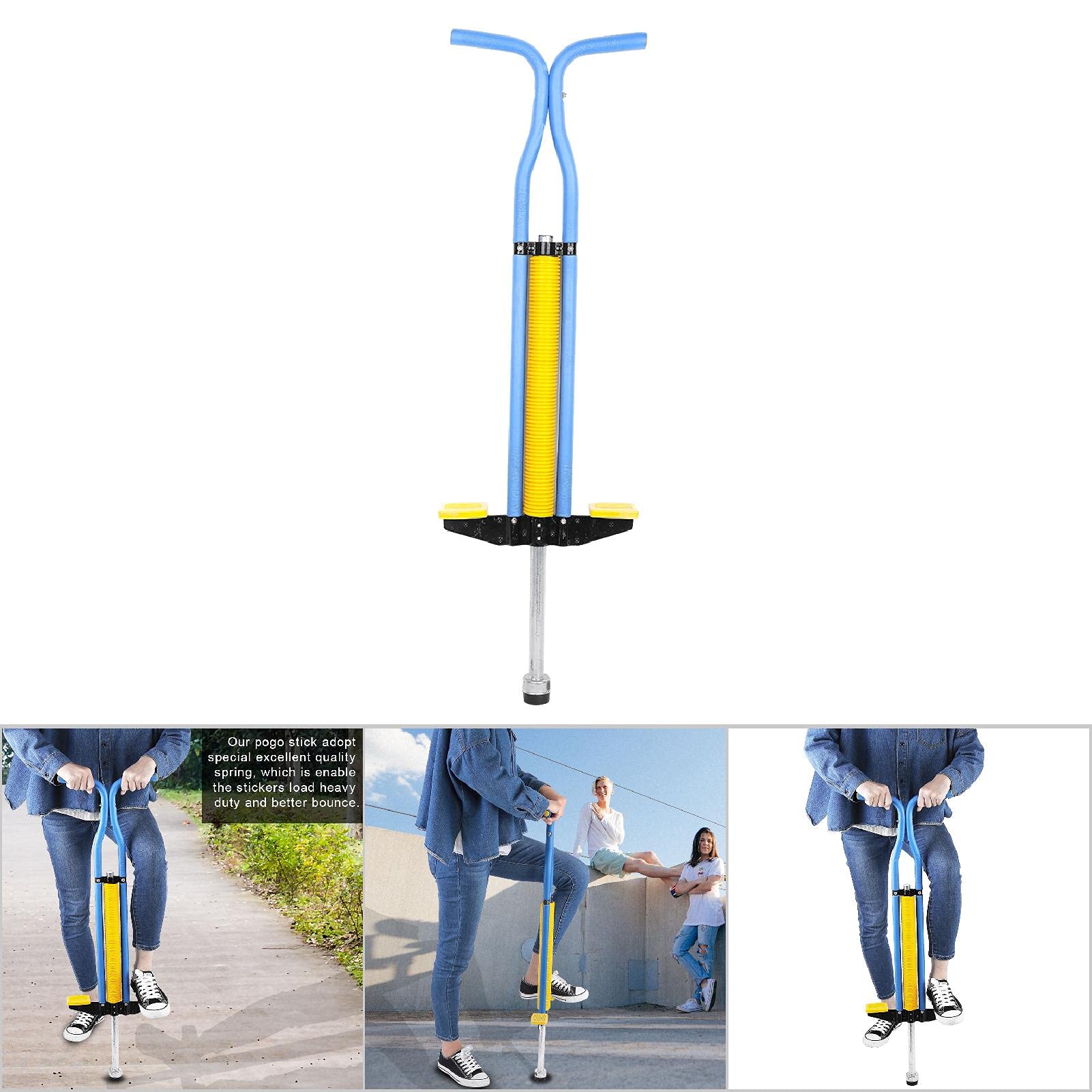 EVTSCAN Jackhammer Jump Stick - Double Bar Pogo Stick for Kids, Fun & Educational Sports Equipment for Outdoor Play and Exercise
