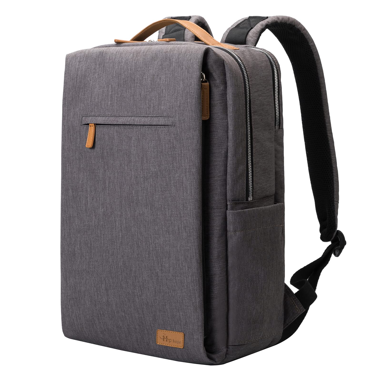 HP Hope Laptop Backpack for Women & Men - 15.6 Inch USB Charging Anti-Theft Travel Backpack with USB Port (Light Grey) - Perfect for Work, School, Business Trips & Daily Commute