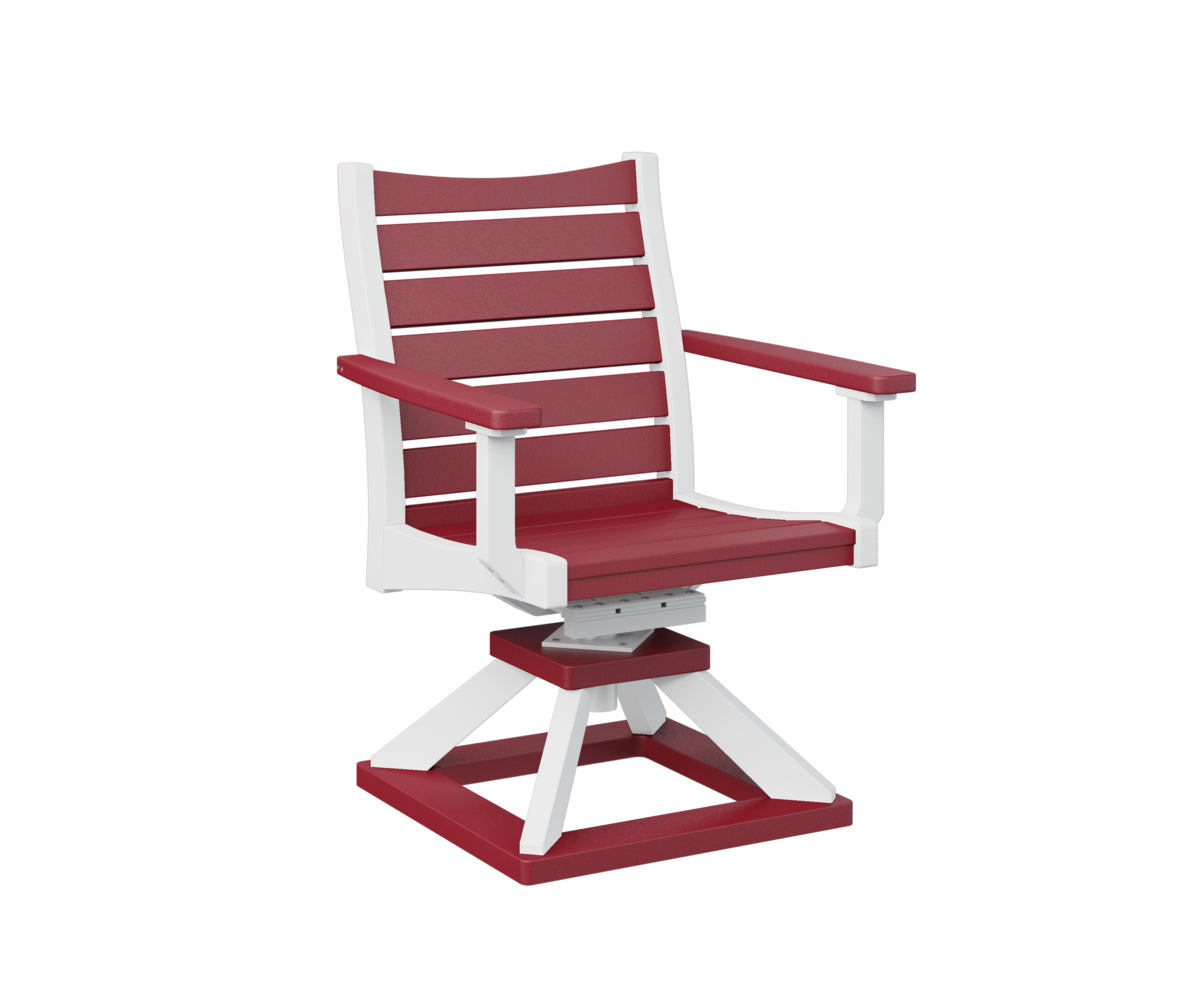 Berlin Gardens Bristol Swivel Rocker Dining Chair - Patio, Garden, Porch & Outdoor Relaxation - Comfortable Rotating Rocking Chair for Dining & Lounging