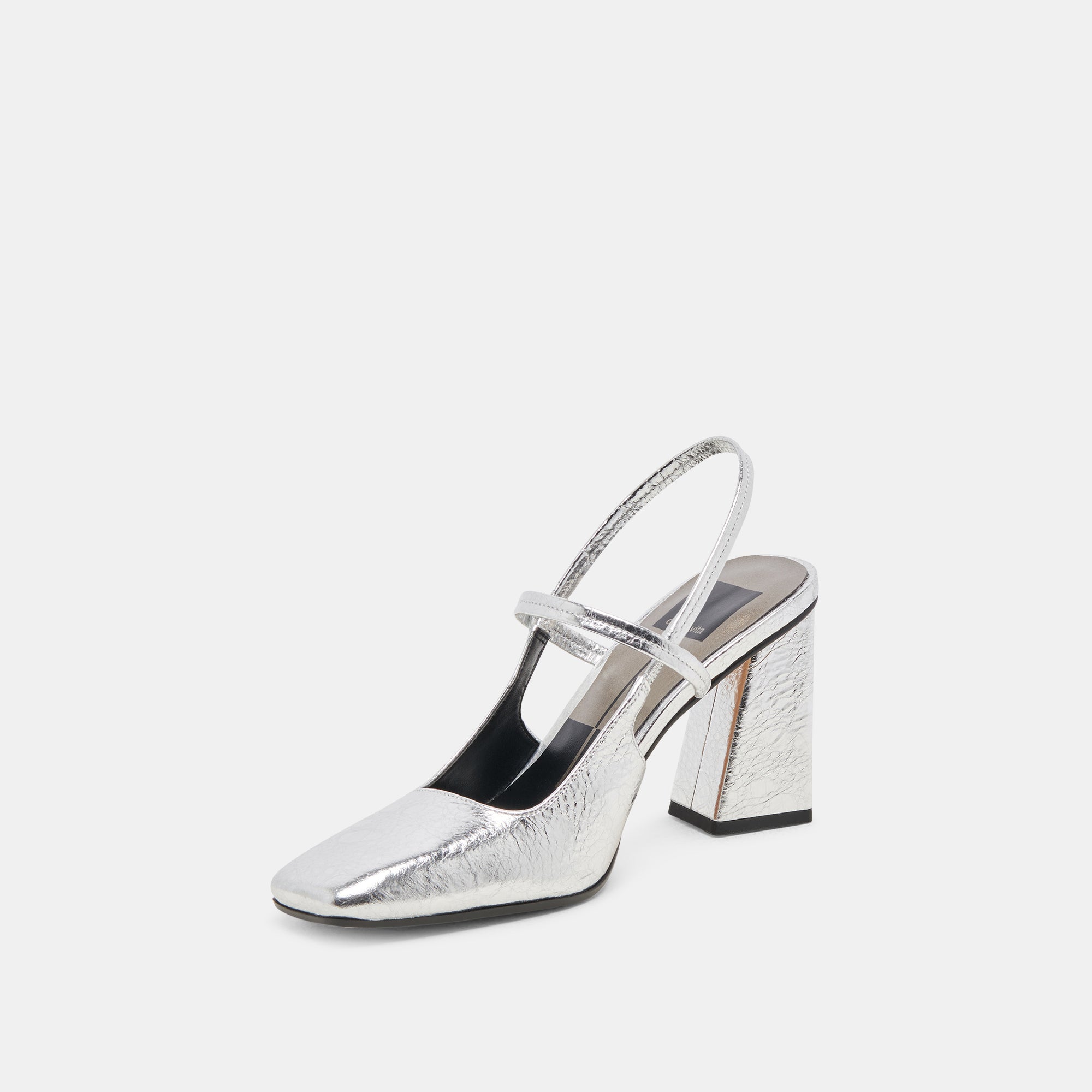 SOYER Women's Silver Distressed Leather Heels - Stylish High Heels for Parties, Weddings & Evening Events