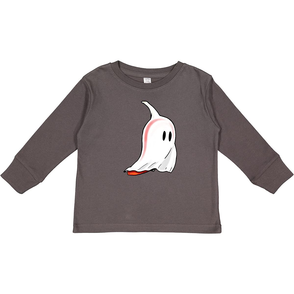 Inktastic Cute Ghost Pepper Toddler Long Sleeve T-Shirt - Funny Halloween Baby Shirt for Boys & Girls - Soft Cotton Tee for Infants & Toddlers - Perfect for Halloween Parties, Costumes & Family Photos