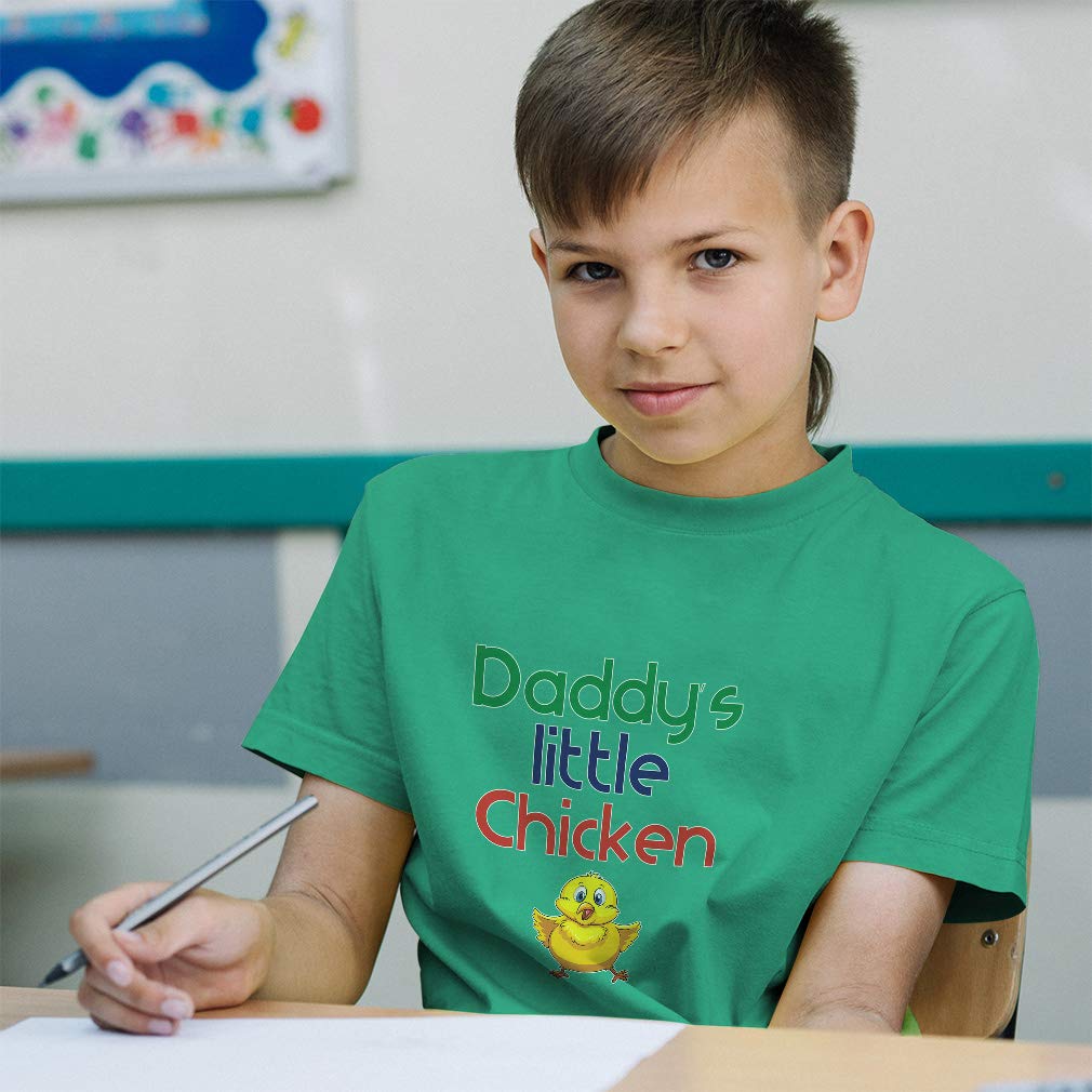 Dad's Little Chicken Toddler T-Shirt - Cute Daddy & Me Matching Outfits for Father's Day, Family Photos & Special Occasions