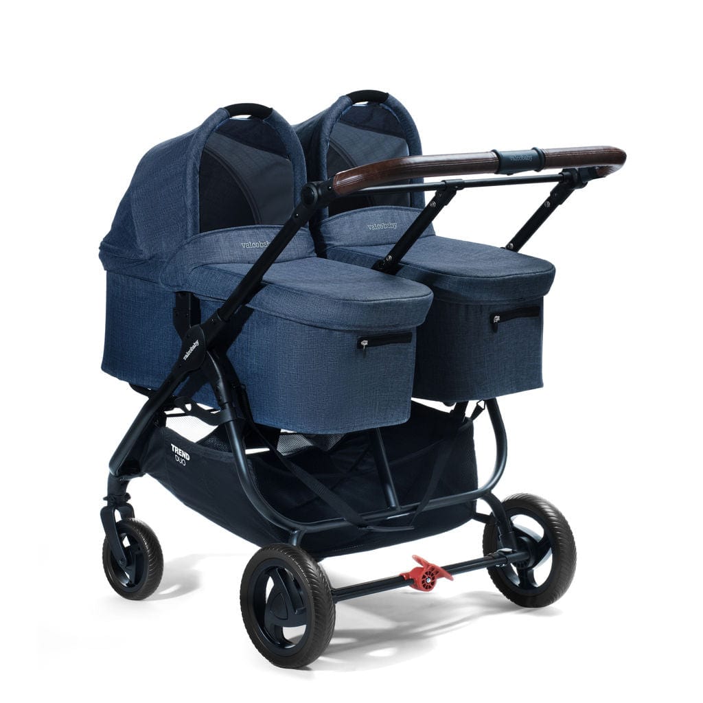 Valco Baby Duo Trend Double Stroller - Lightweight Compact Side by Side Stroller for Twins & Toddlers | Perfect for Shopping, Travel & Outdoor Adventures
