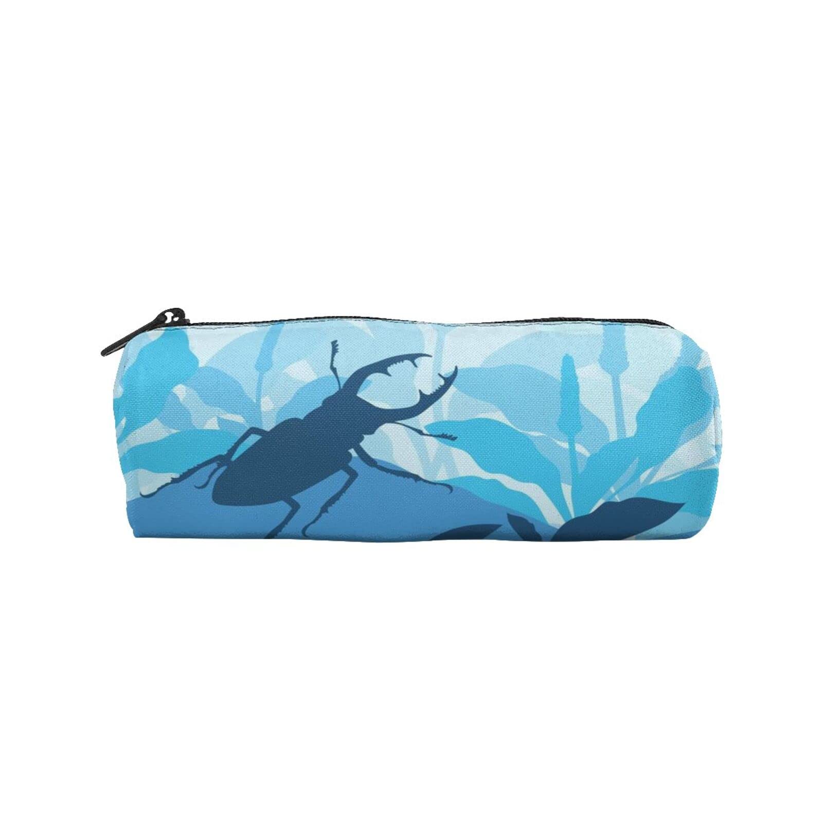 Rhino Beetle Zipper Pencil Pouch - Stationery & Makeup Organizer for School, Office & Travel