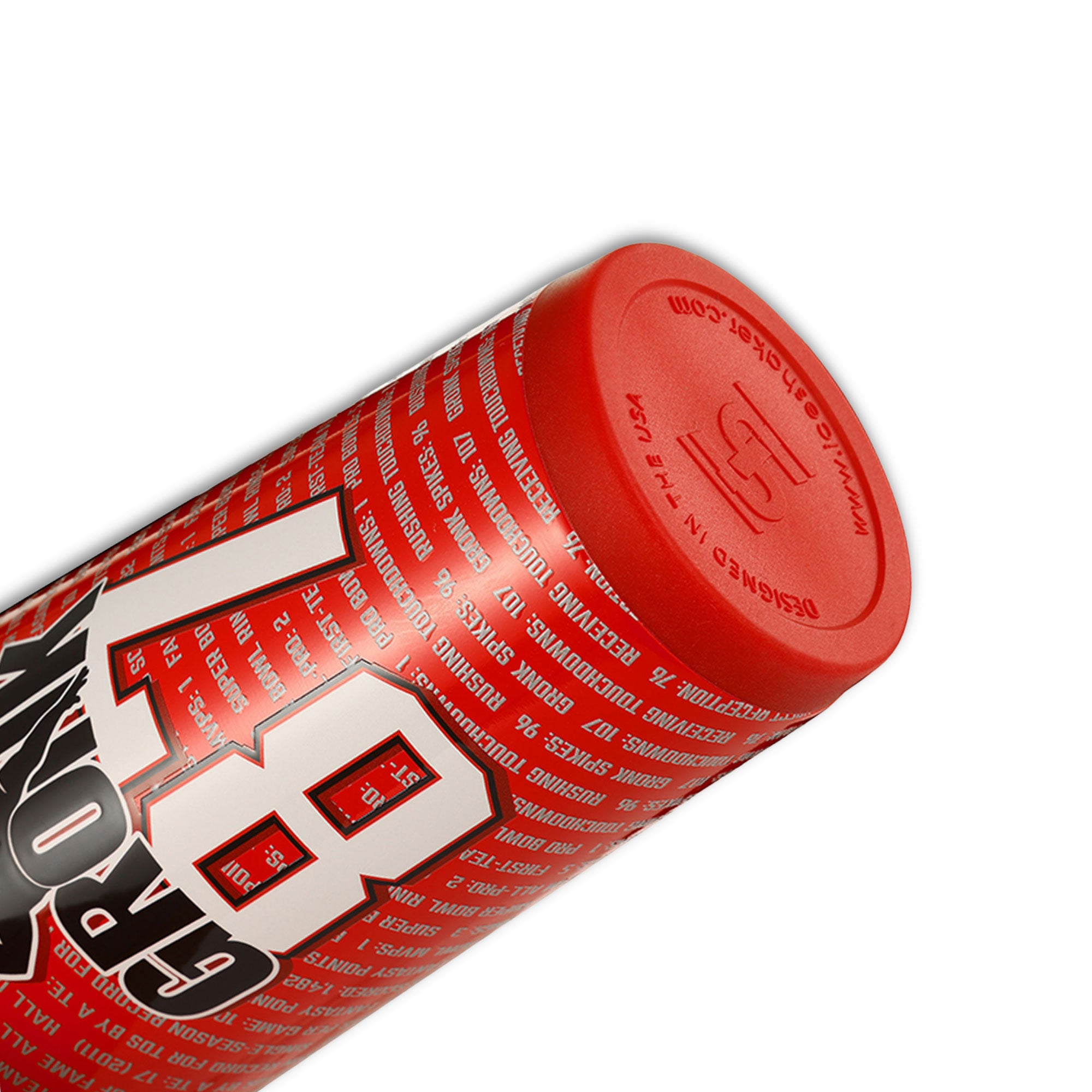 26oz Ice Shaker Bottle - Gronk 87 Record Breaker Edition | Leakproof Stainless Steel Water Bottle for Gym, Workouts & Sports | Keeps Drinks Cold for 24 Hours
