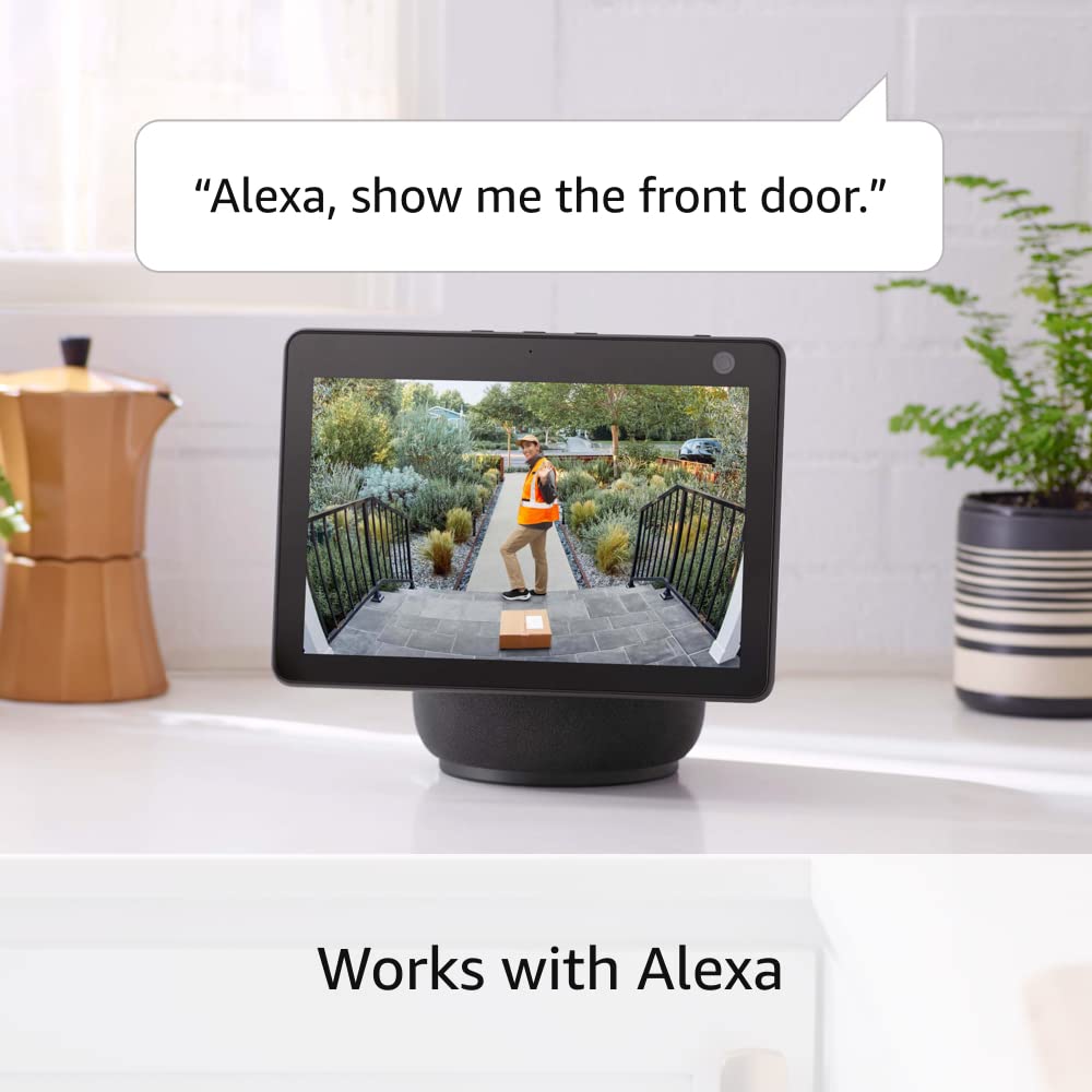 Ring Battery Doorbell Plus with Stick Up Cam Battery - Wireless Video Doorbell & Security Camera Set (White) - Monitor Your Home, Package Deliveries & Visitors from Anywhere