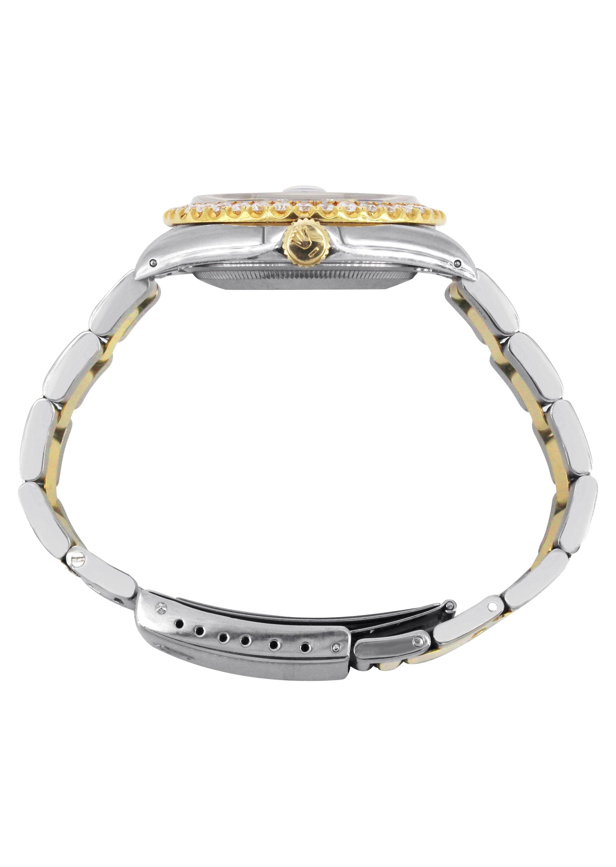 Luxury Diamond Gold Rolex Watch For Men 16233 | 36mm Royal Blue Dial | Oyster Bracelet | Swiss Made | Perfect for Business, Gifts & Special Occasions