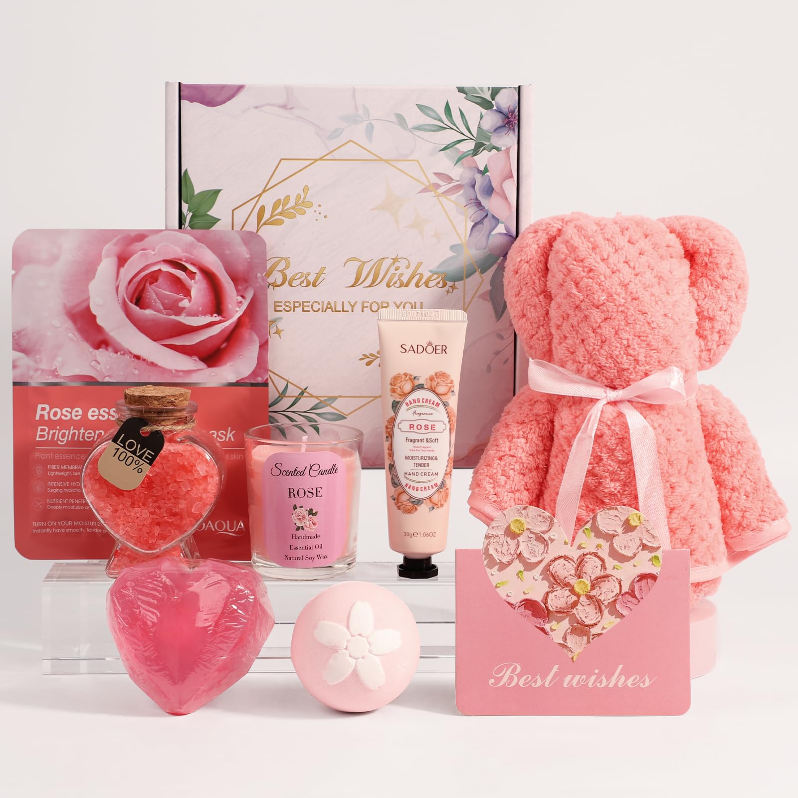 Thank You Gifts for Women - Spa Gift Baskets for Her, Birthday & Mother's Day Presents - Self Care Gift Set for Mom, Daughter, Sister & Friend - Perfect for Relaxation & Special Occasions