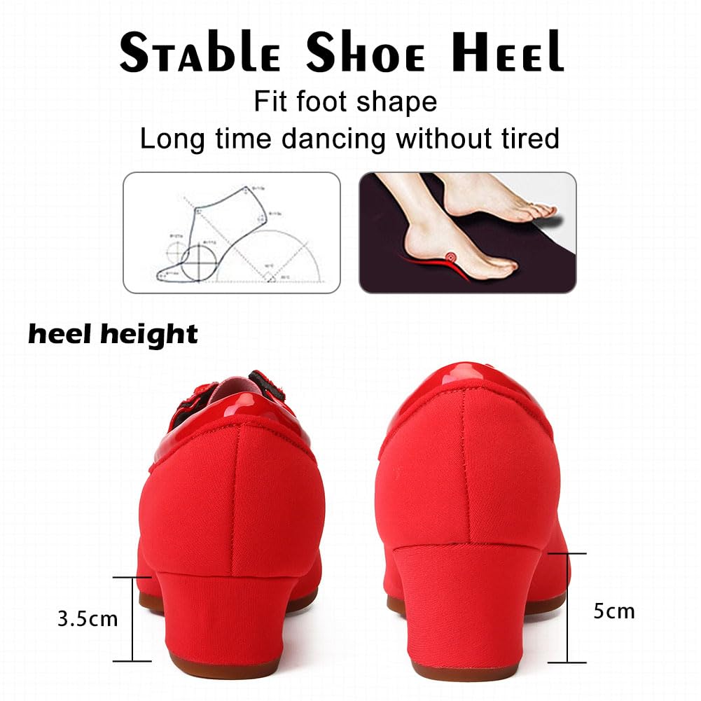 Best Women's Latin Ballroom Dance Shoes - Lace-Up Modern Performance Salsa Practice Shoes (Model 601) for Professional Dancers & Beginners - Perfect for Competitions, Performances & Dance Classes