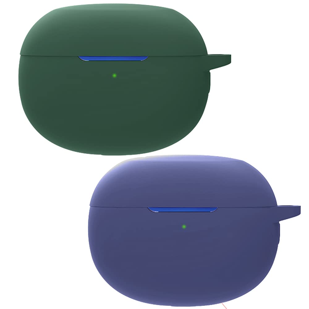 Realme Buds Air 3 Wireless Charging Case - Shockproof Silicone Protective Cover for Realme Earbuds (Blue-Green) | Compatible with Wireless Charging | Perfect for Travel, Gym & Outdoor Activities