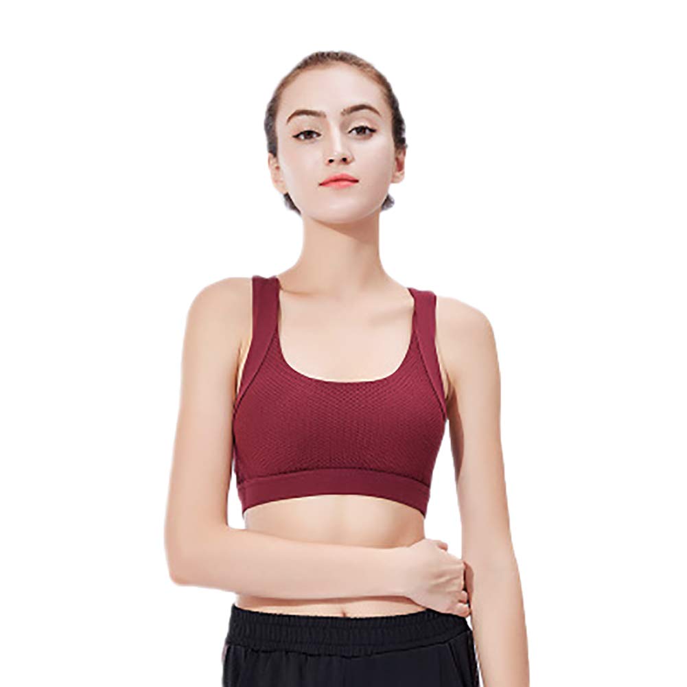 High Support Shockproof Sports Bras for Women - Workout Yoga Fitness Top with Breathable Fabric for Running, Gym & Active Lifestyle