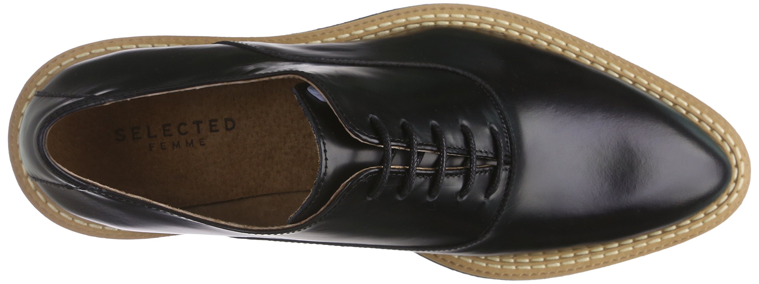 Women's Derby Shoes - Classic Leather Flat Shoes for Women | Comfortable & Stylish Slip-On Loafers for Work, Office & Casual Wear