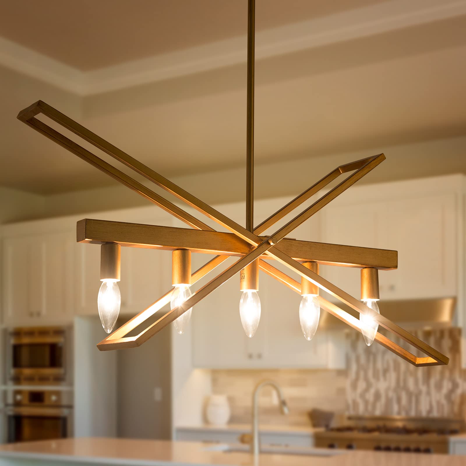5-Light Modern Farmhouse Chandelier - 25.5