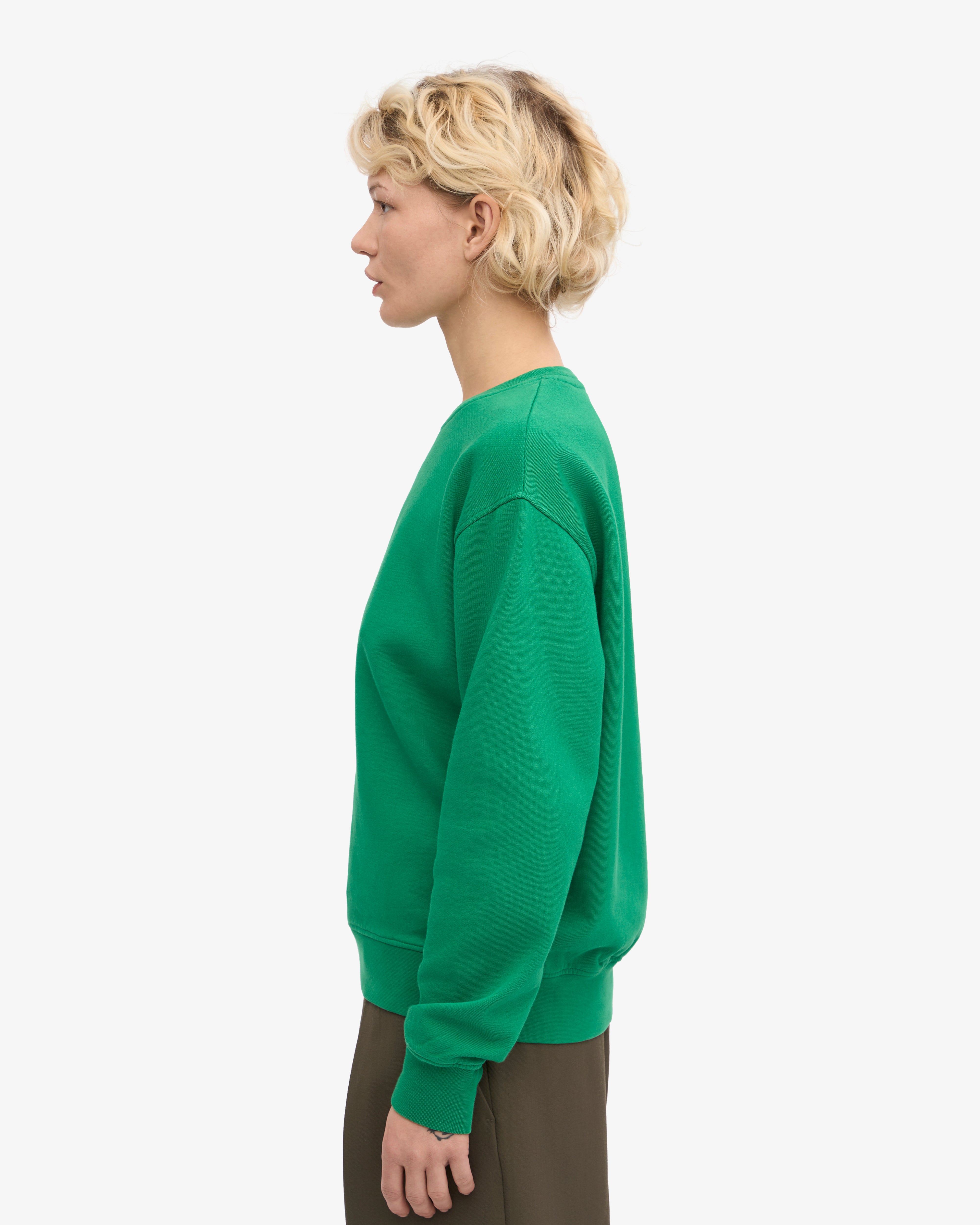 Women's Classic Organic Cotton Crew Neck T-Shirt - Kelly Green | Eco-Friendly Casual Wear for Everyday Comfort