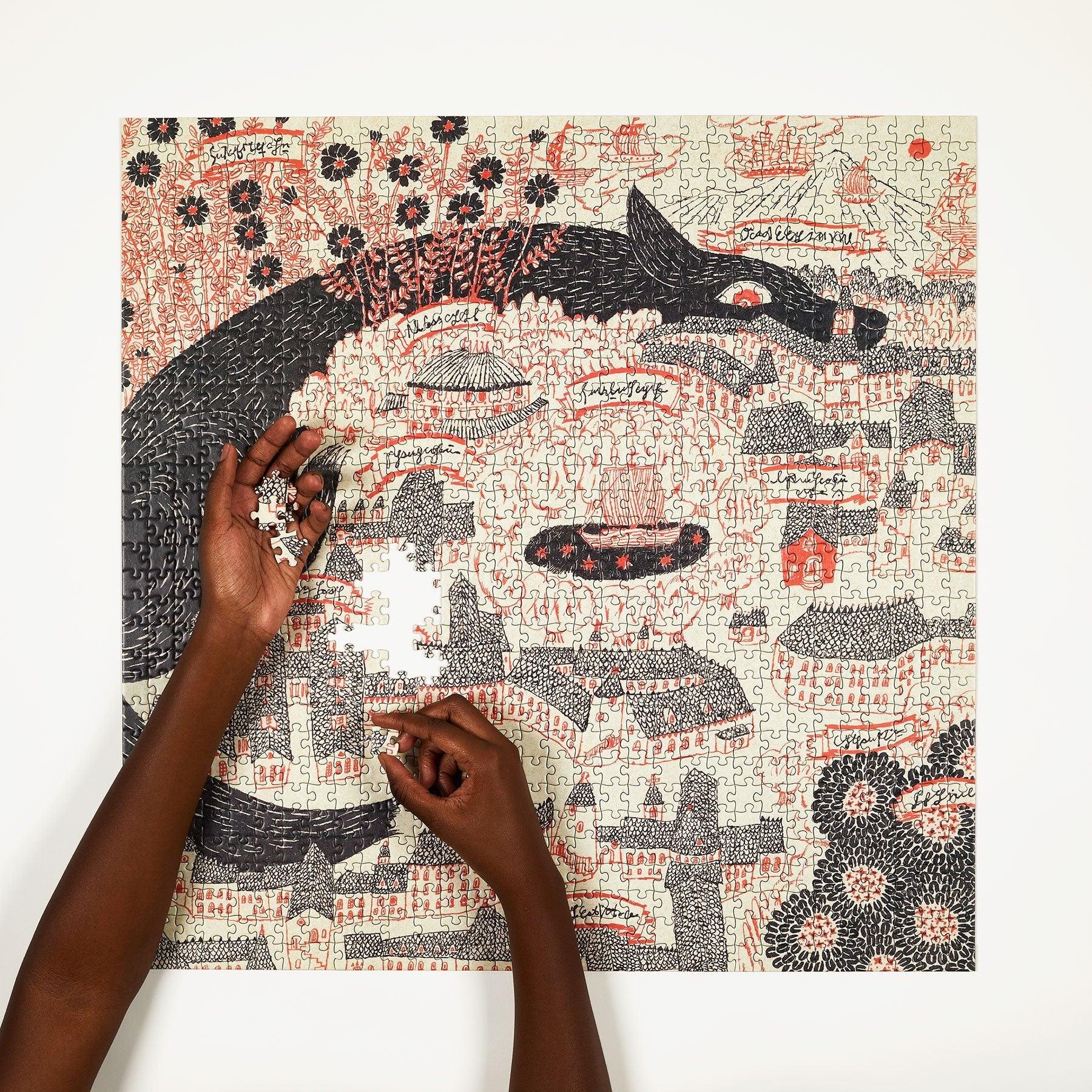 Evening Kingdom 1000 Piece Jigsaw Puzzle by Four Point Puzzles - Perfect for Family Game Night, Relaxation & Home Decor