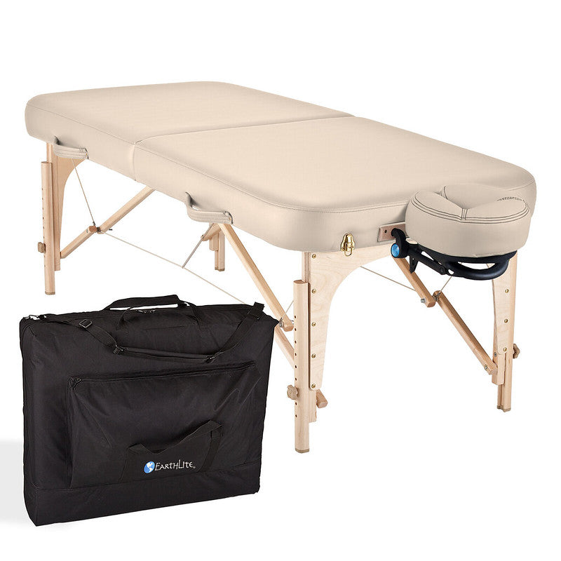 Earthlite Spirit Portable Massage Table with Carrying Case - Professional Foldable Massage Bed for Therapists, Home Use, Spa & Reiki Sessions - Ideal for Mobile Massage Business & Relaxation Therapy