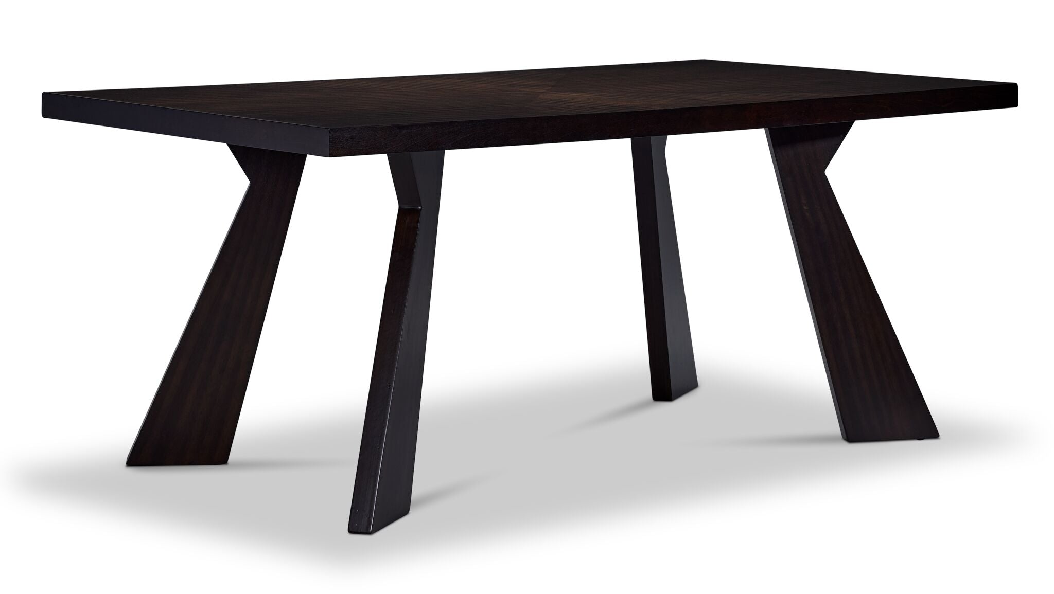 Dark Brown Chestnut Ridge Dining Table - Perfect for Farmhouse, Rustic & Modern Dining Rooms
