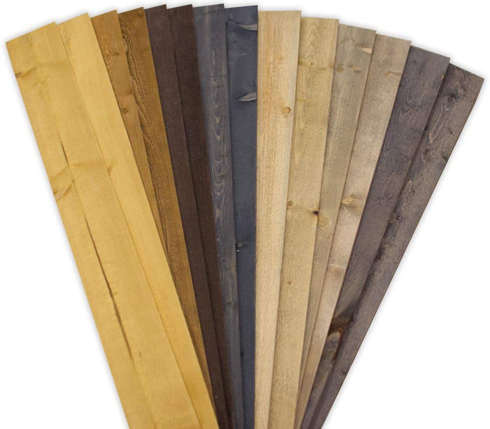 Reclaimed Barn Wood Accent Wall Panels - 25 Sq Ft Double-Sided Textured Planks in Gray & Brown | Easy DIY Installation for Rustic Home Decor | Perfect for Living Room, Bedroom, or Office Feature Wall