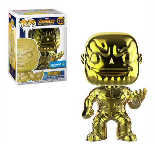 Funko Pop! Avengers Infinity War Thanos Gold Vinyl Figure #289 - Collectible Marvel Superhero Toy for Fans & Gift - Perfect for Display, Collections, and Comic Conventions