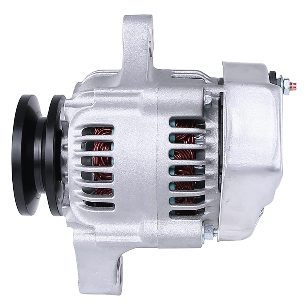 RAREELECTRICAL New Alternator Compatible With Kubota Tractor Models L3710GST, L3710HST, L4200DT - Part Numbers 1002114650 & 100211-4650 | Perfect for Farm Equipment Maintenance & Tractor Repair