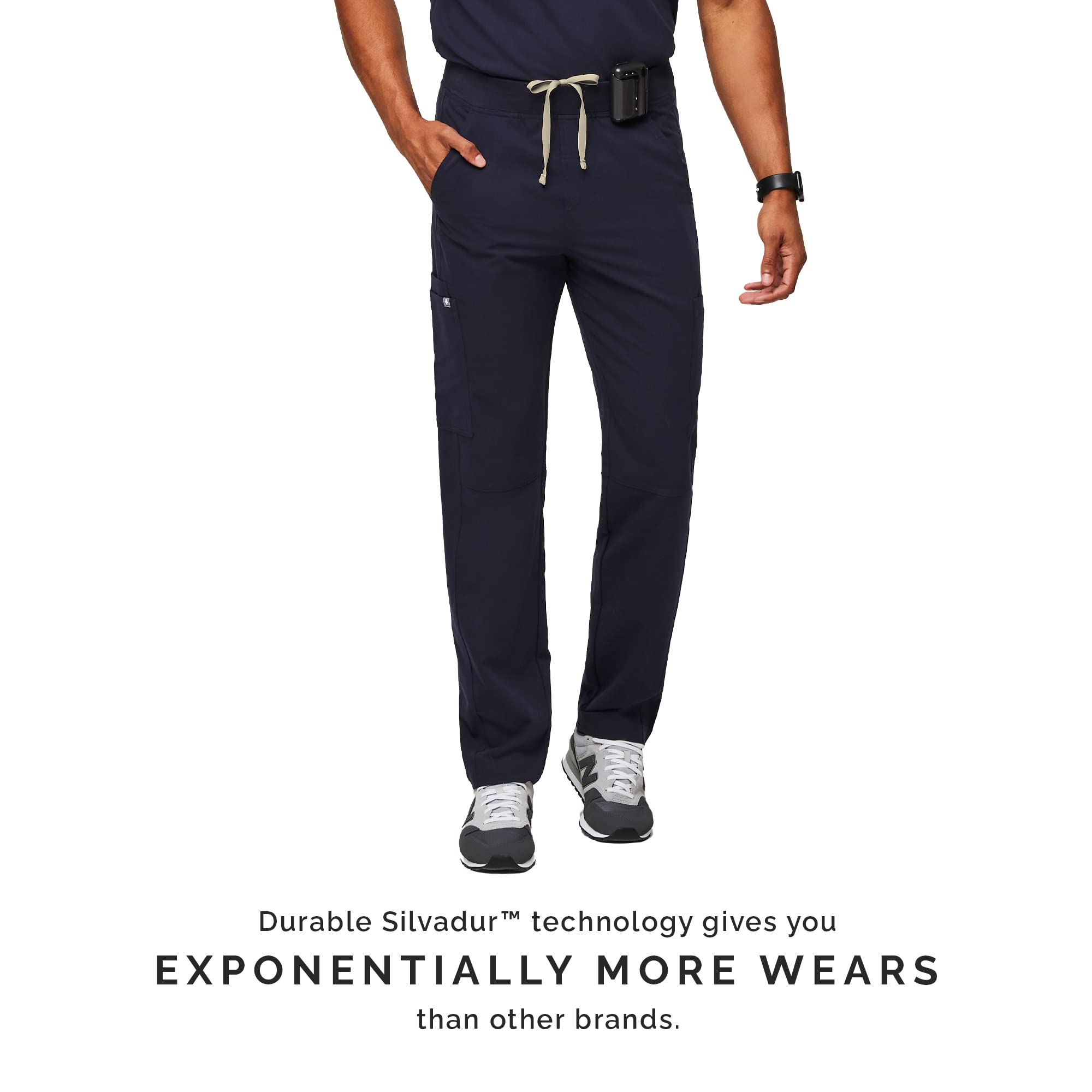 FIGS Axim Cargo Scrub Pants for Men - Classic Fit, Straight Leg, 7 Functional Pockets, 4-Way Stretch Fabric, Anti-Wrinkle Medical Scrubs | Perfect for Doctors, Nurses & Healthcare Professionals