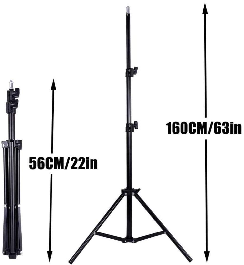 HMTE 10-Inch LED Ring Light with Phone Holder & Tripod Stand - Adjustable Brightness for Selfie, Beauty Makeup, YouTube Live Streaming, and Video Conferencing