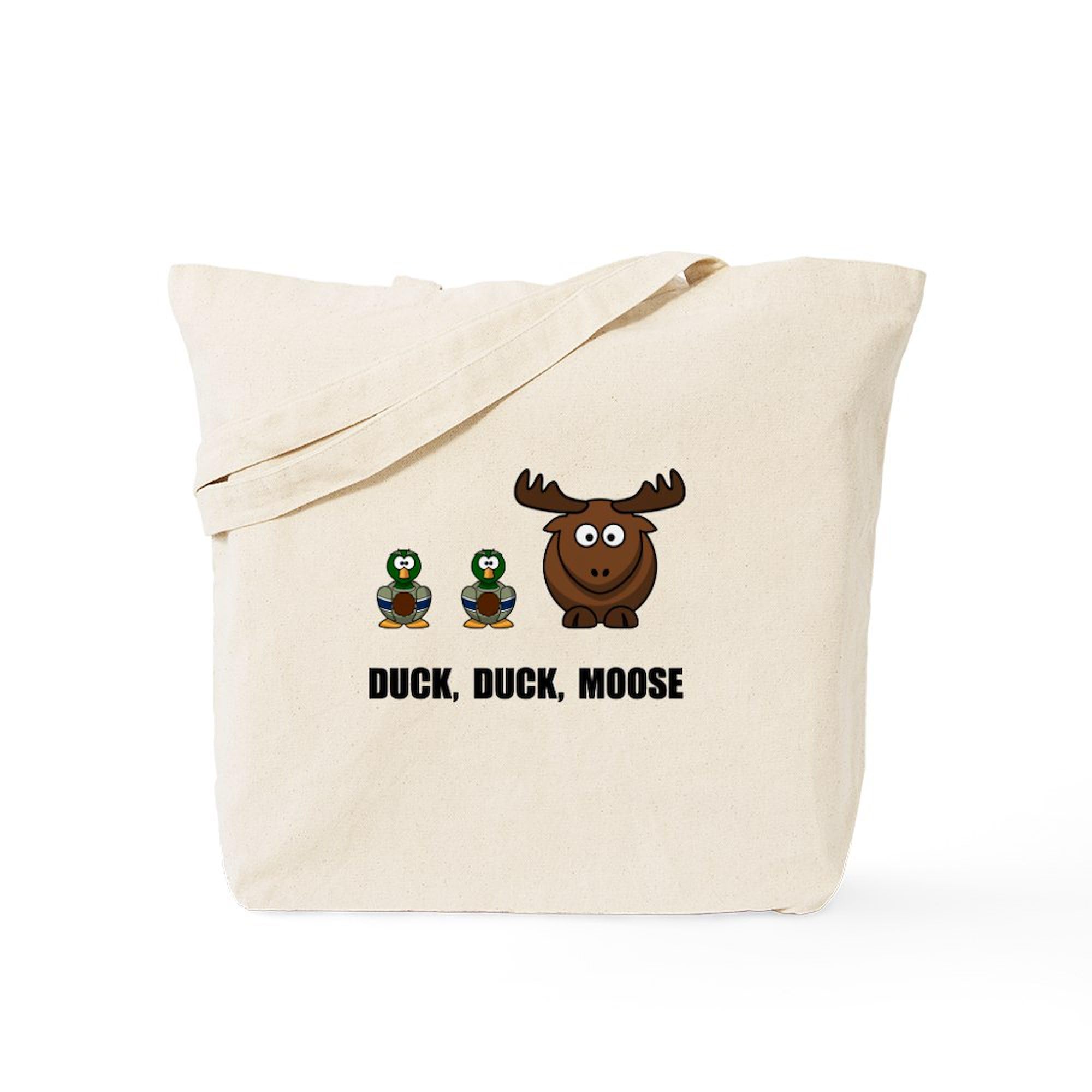 Duck Duck Moose Natural Canvas Tote Bag - Eco-Friendly Reusable Shopping Bag for Groceries, Beach & Daily Use | CafePress