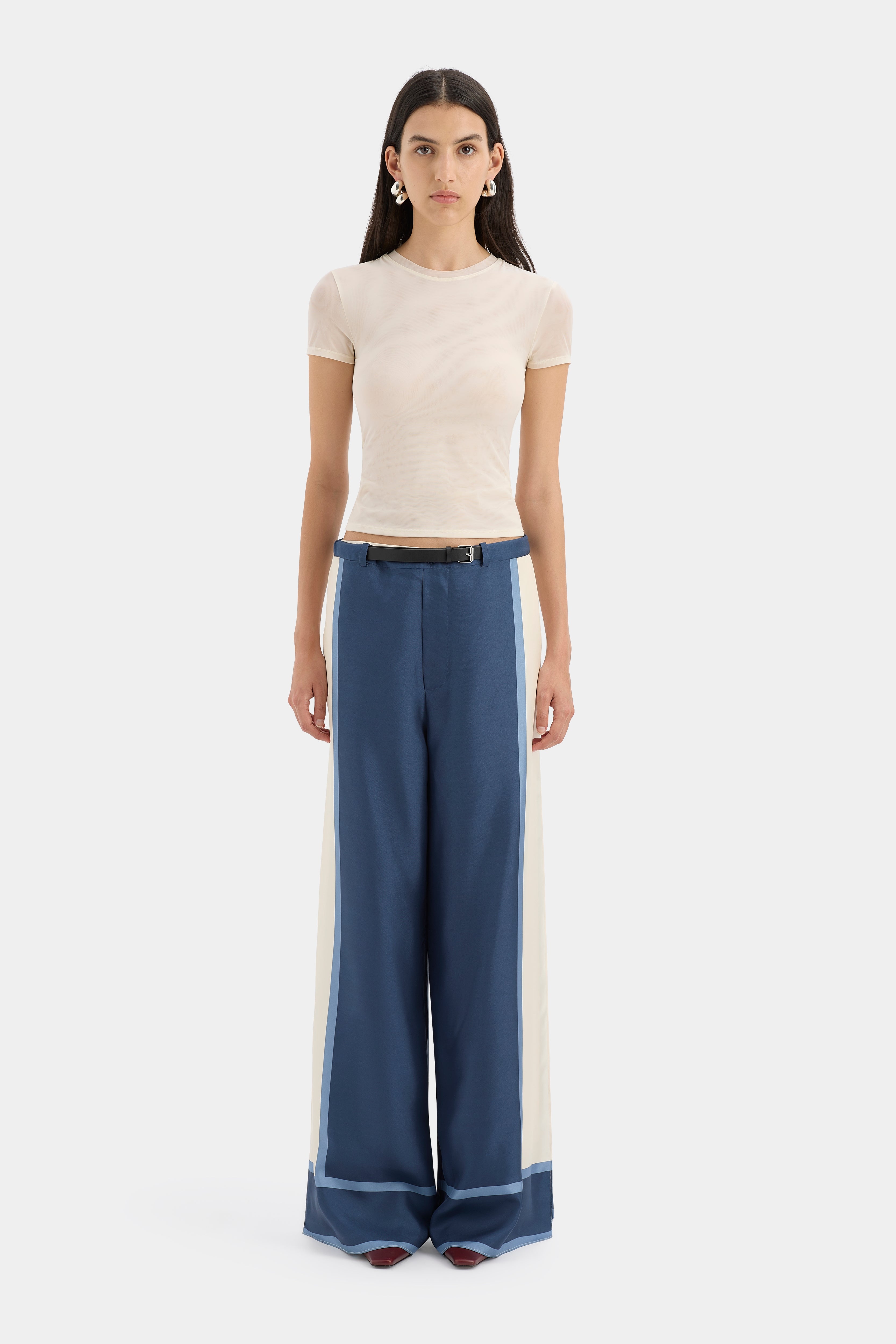 Stylish High Waist Belted Pants for Women - Trendy Casual & Office Wear - Perfect for Work, Travel & Everyday Outfits
