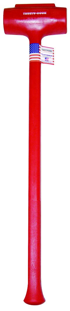 **192 oz Red Polyurethane Dead Blow Hammer - Heavy Duty Non-Marring Mallet for Automotive, Woodworking & Metalworking**