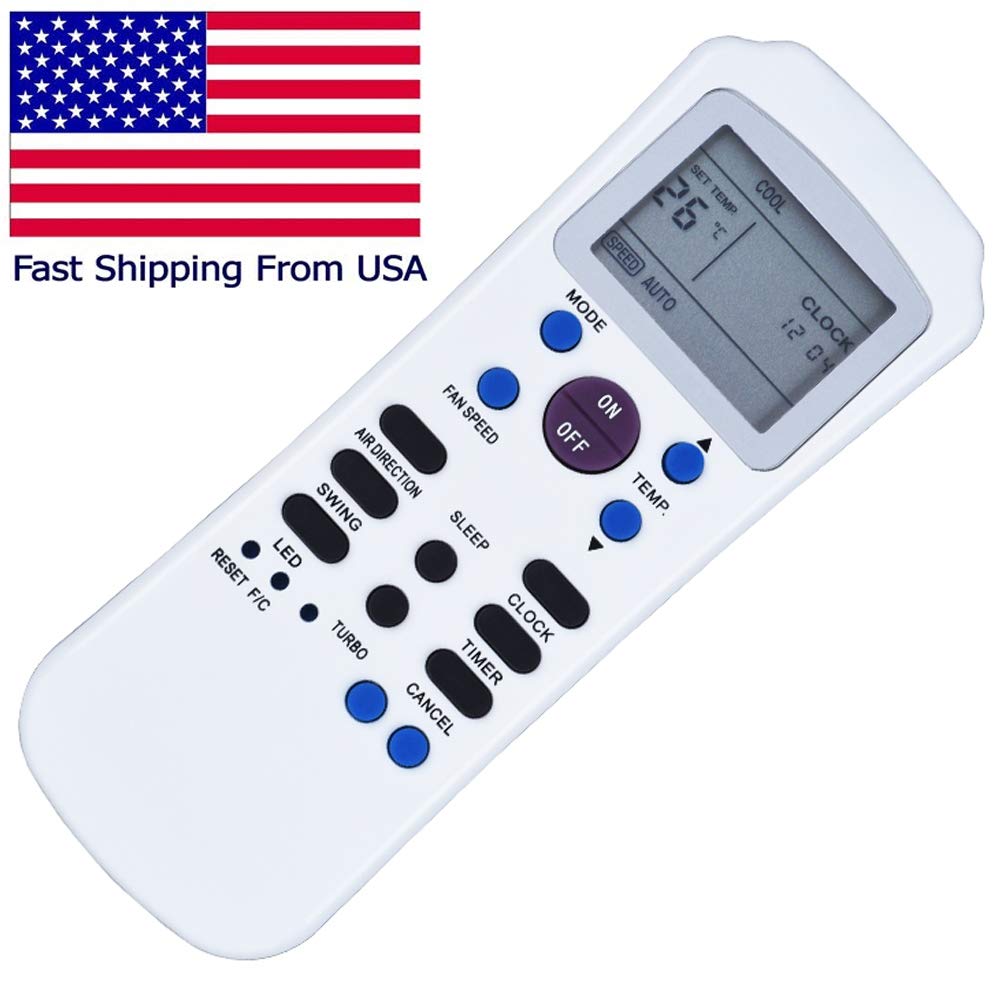 Choubenben R14A/CE Replacement Remote Control for Midea Carrier Springer Air Conditioners - Compatible with R14A/E Models - Perfect for Home, Office, and Hotel AC Units