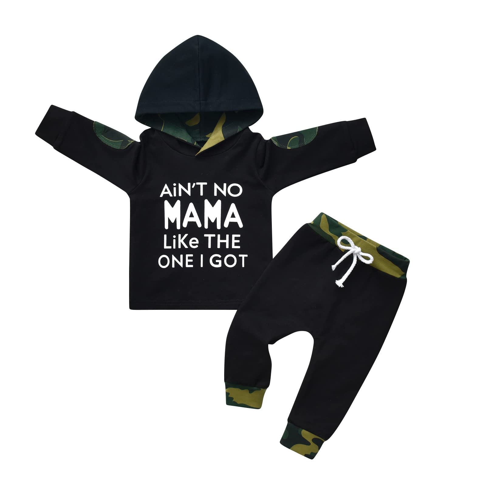 Eghunooy Toddler Baby Boy Clothes Set - Long Sleeve Hoodie & Pants Outfit for Infants 12-24 Months | Soft Cotton Playwear for Winter & Casual Wear