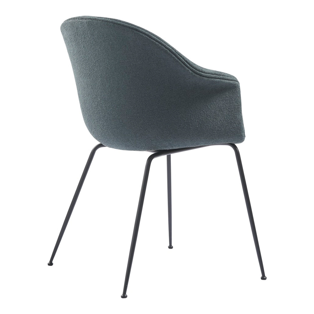 Bat Dining Chair with Conic Base - Fully Upholstered Modern Kitchen Chair for Dining Room, Restaurant & Cafe