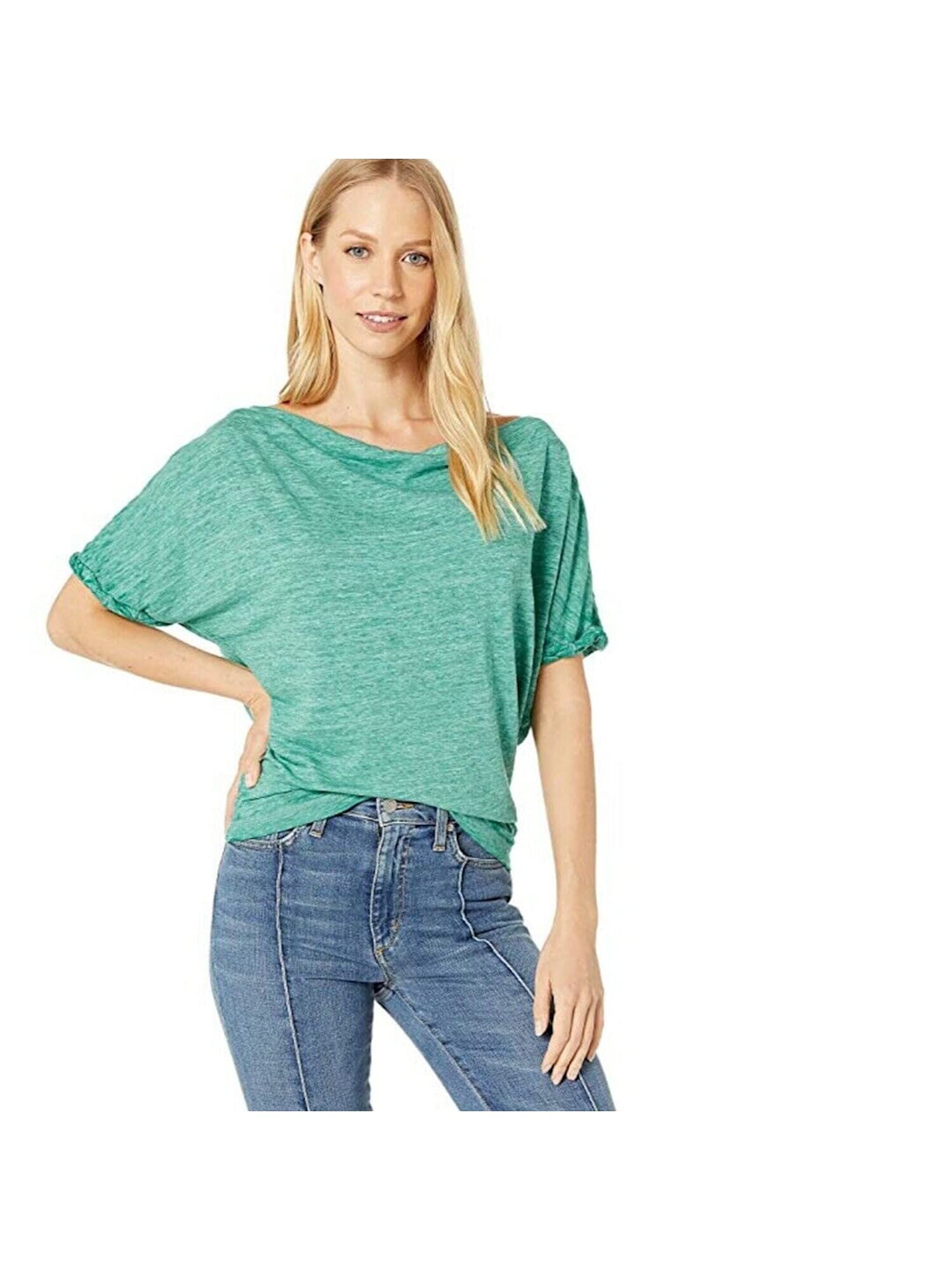 Free People Astrid Tee - Soft Green XS (Women's 0-2) | Casual Women's T-Shirt for Everyday Wear & Boho Outfits